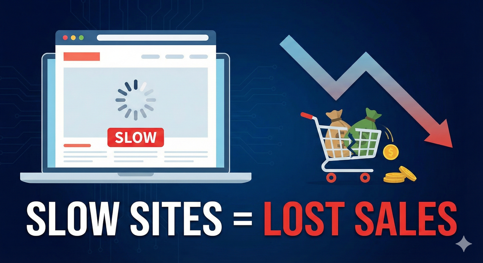 Speedometer on laptop screen